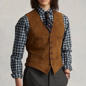 Polo Ralph Lauren Brown Suede Vest